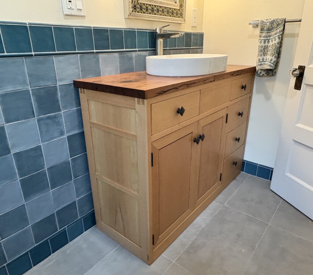 Bathroom Vanity, Madrone and Cherry